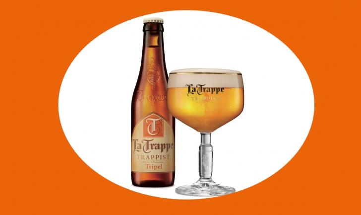 La Trappe Tripel fles en glas La Trappe Tripel fles en glas